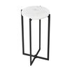 Elk Studio Accent Table, 10 in W, 10 in L, 18 in H, Metal Top S0035-11199